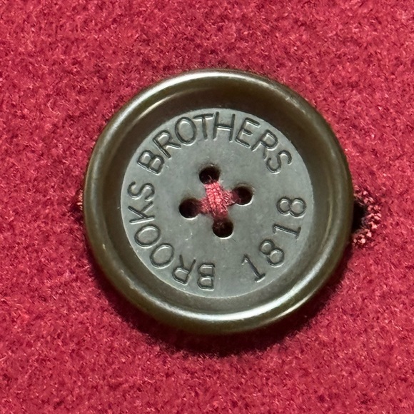 Brooks Brothers Women 4 Cranberry Wool /Cashmere Single Breasted Car Coat - Picture 12 of 14